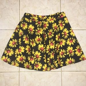 Yellow Flowered Skirt